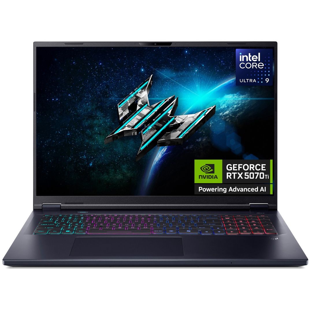 Acer Predator Helios Neo 18 AI (PHN18-72) Intel Ultra 9, 16GB, 1TB SSD, RTX5070Ti, 18" WQXGA, Windows 11 Gaming Notebook - Image 1