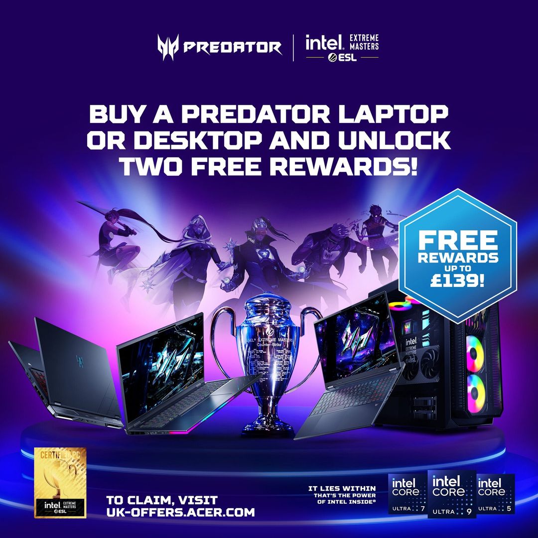 Acer Predator PO3-665 Gaming Desktop - Intel Core i5-14400F. 16GB RAM. - Image 1