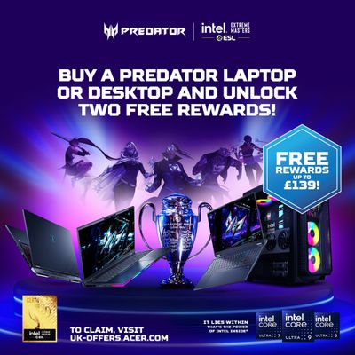 Acer Predator PO3-665 Gaming Desktop - Intel Core i5-14400F. 16GB RAM.