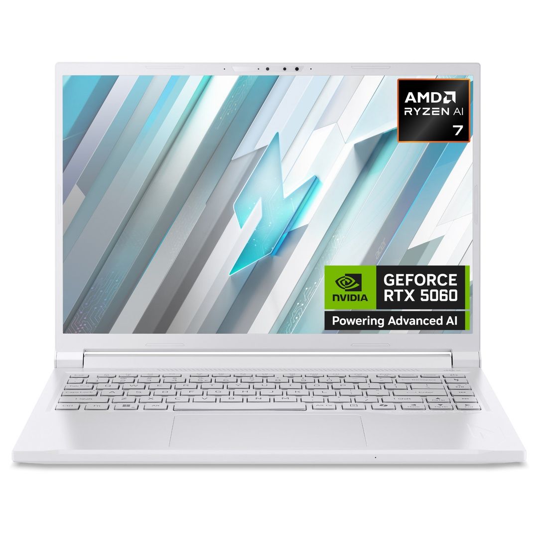 Acer Nitro V 14 AI ANV14-62 - AMD Ryzen AI 7 350, 32GB, 1TB SSD, NVIDIA GeForce RTX 5060, 14.5" WQXGA, Windows 11 Gaming Laptop - Image 1