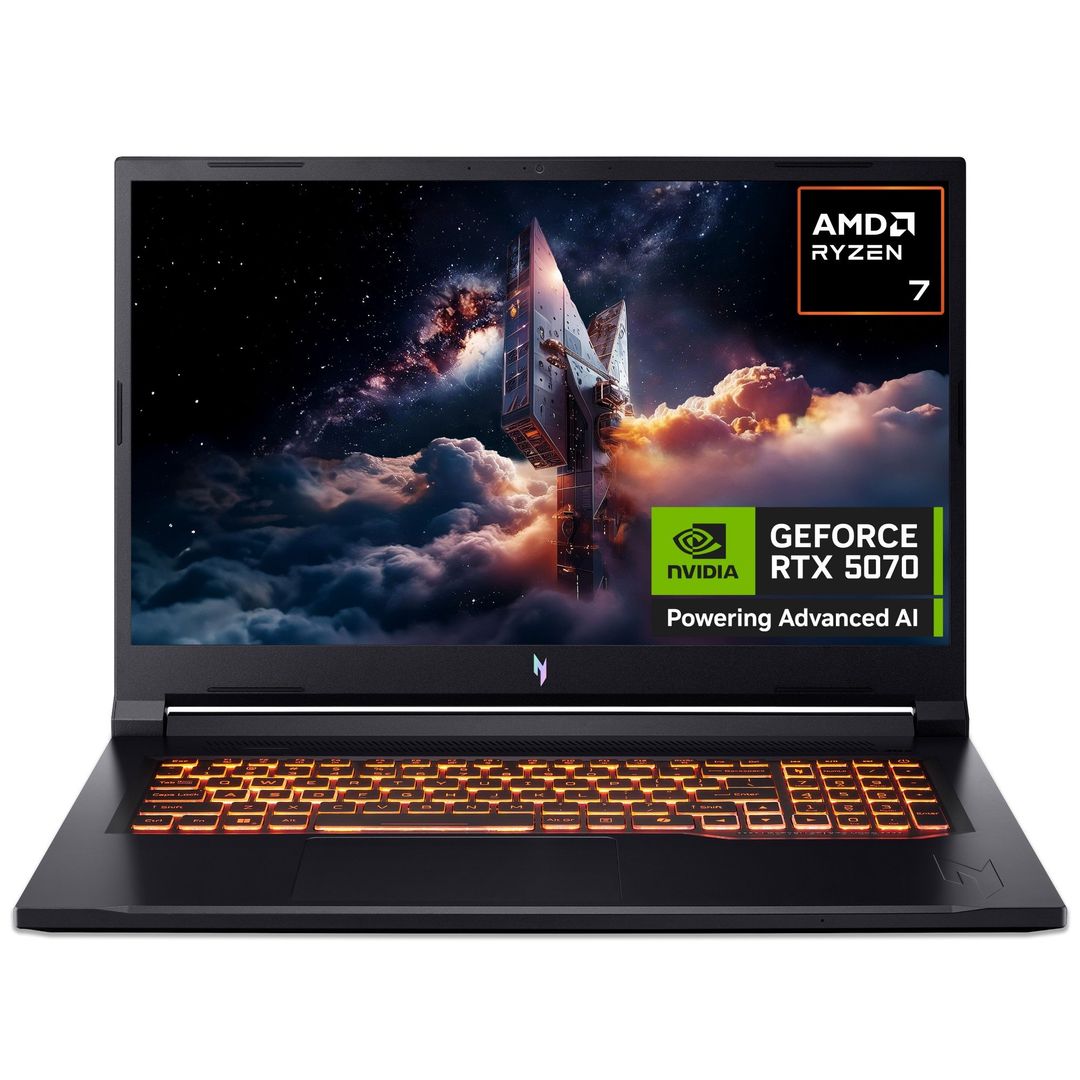 Acer Nitro V 17 AI ANV17-41 - AMD Ryzen 7 260, 16GB, 1TB SSD, NVIDIA GeForce RTX 5070, 17.3" Full HD, Windows 11 Gaming Laptop - Image 1