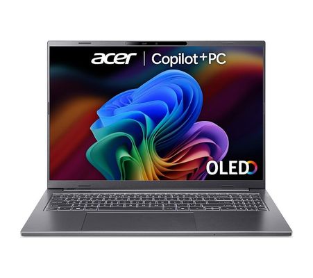 ACER Aspire 16 AI OLED 16" Laptop, Copilot PC - AMD Ryzen™ AI 7, 1 TB SSD, Grey, Silver/Grey