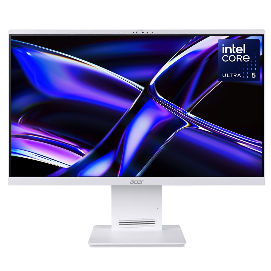 Acer Aspire S24-B All-in-One Desktop - Intel Ultra 5 226V, 16GB, 512GB SSD, Integrated Intel ARC Graphics, 23.8" QHD, Windows 11, White - Image 1