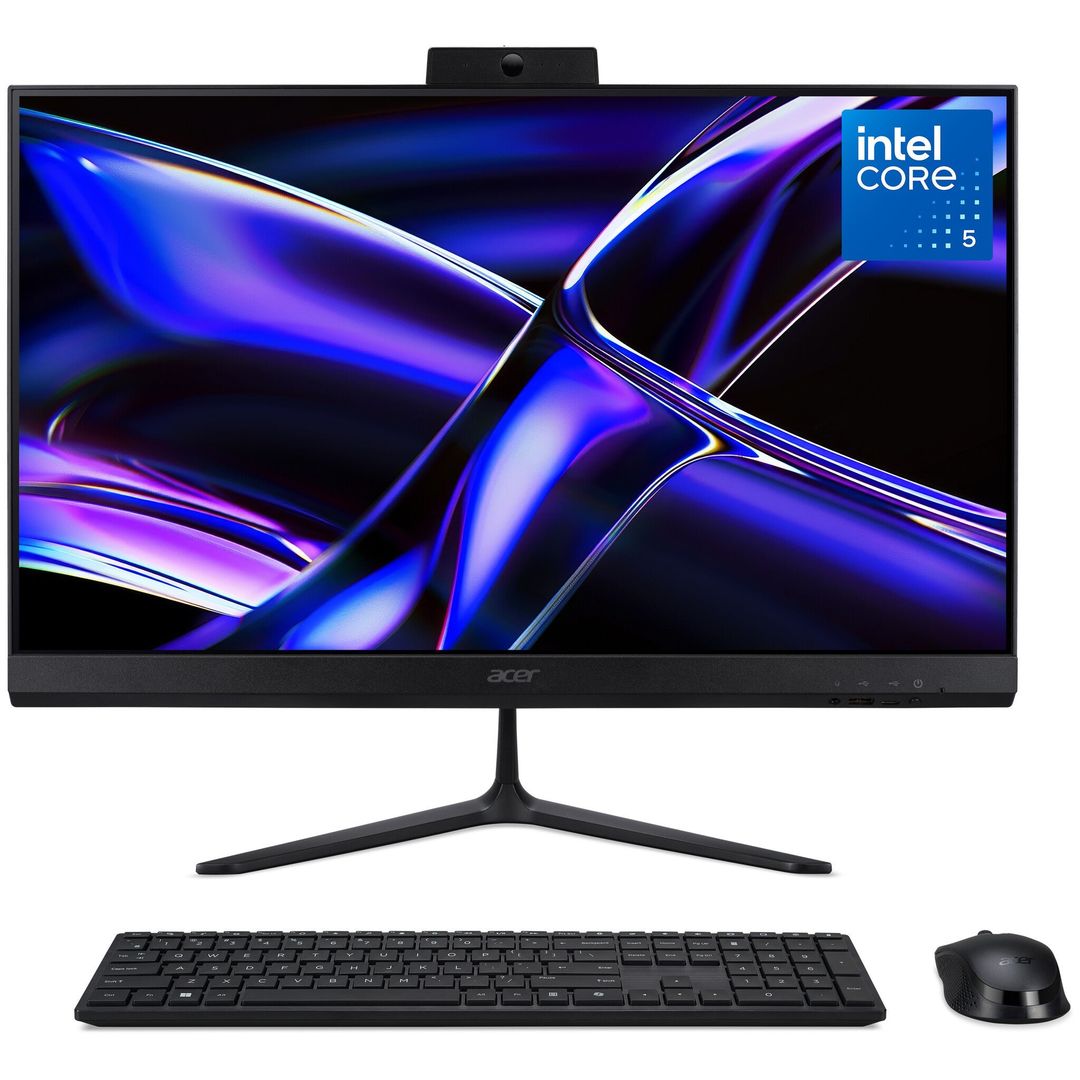 Acer Aspire C27-B All-in-One Desktop - Intel Core 5-120U, 8GB, 512GB SSD, Integrated Intel Graphics, 27" Full HD, Windows 11, Black - Image 1