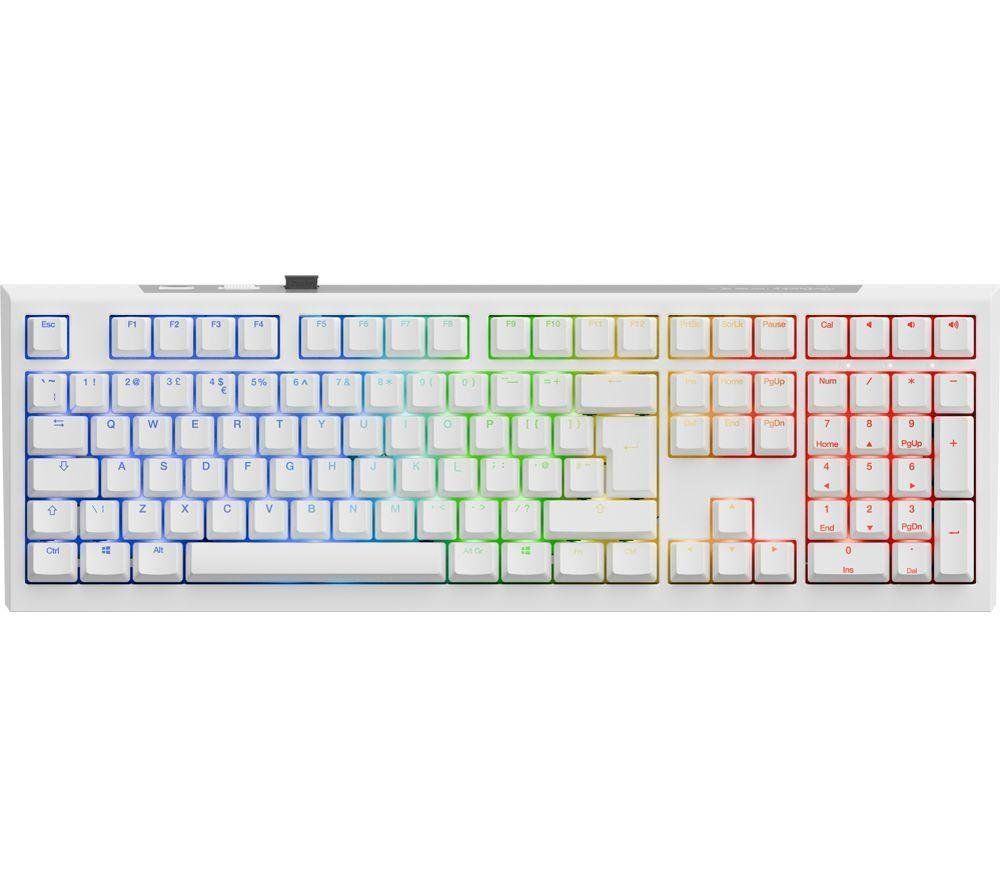 DUCKY One X Wireless Mechanical Gaming Keyboard - White, White - Image 1