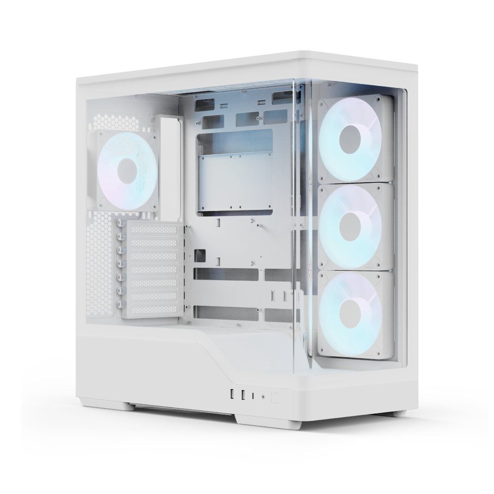 Aerocool P500A-WT Midi Tower White - Image 1