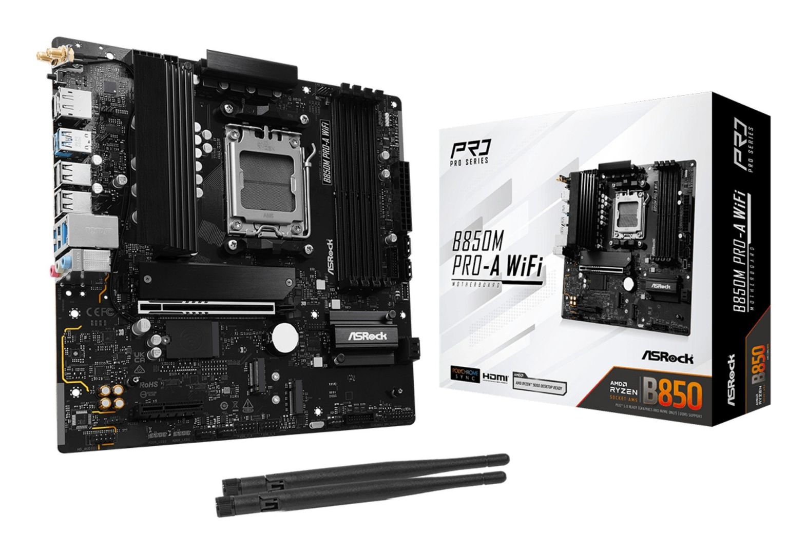 Asrock B850M Pro-A WiFi AMD B850 Socket AM5 micro ATX - Image 1