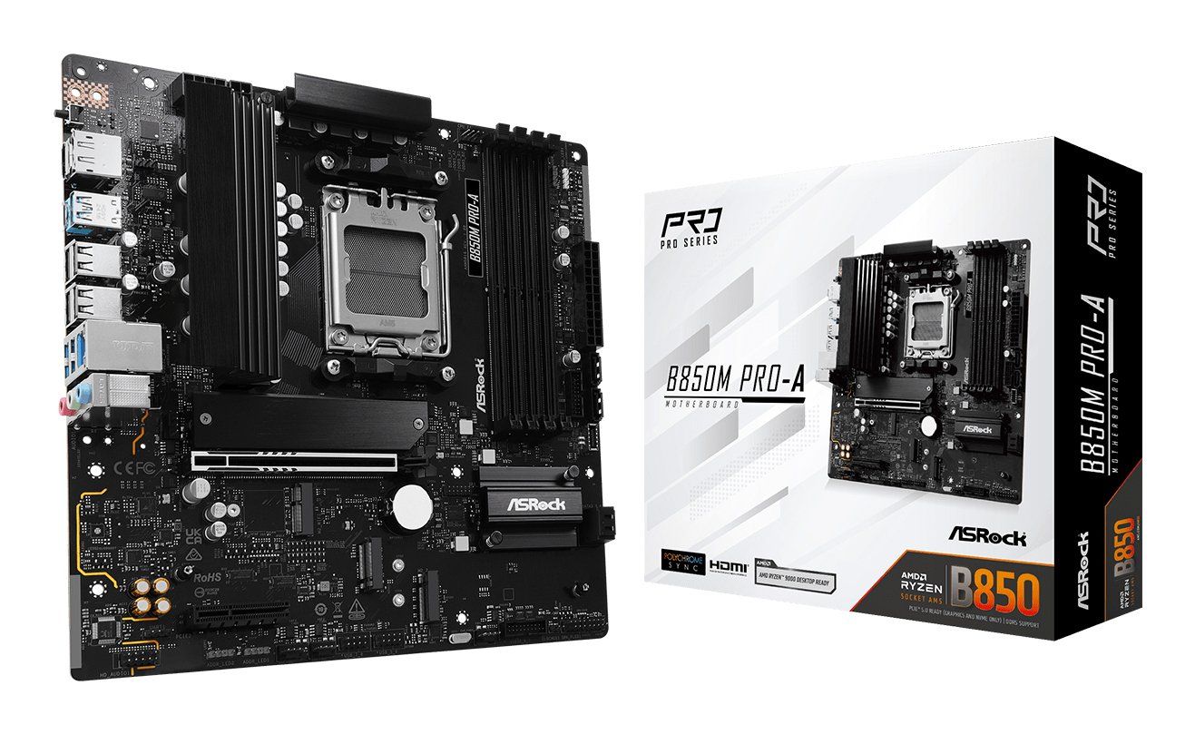 Asrock B850M Pro-A AMD B850 Socket AM5 micro ATX - Image 1