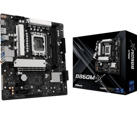 Asrock B860M-X Intel LGA 1851 (Socket V1) Intel Core Ultra (Series 2) DDR5-SDRAM 128 GB DIMM