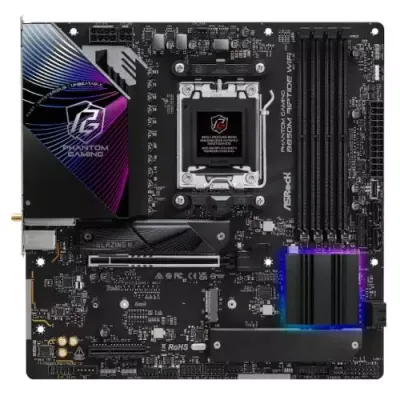 Asrock Phantom Gaming B850M Riptide WiFi AMD B850 Socket AM5 micro ATX - Thumbnail 2