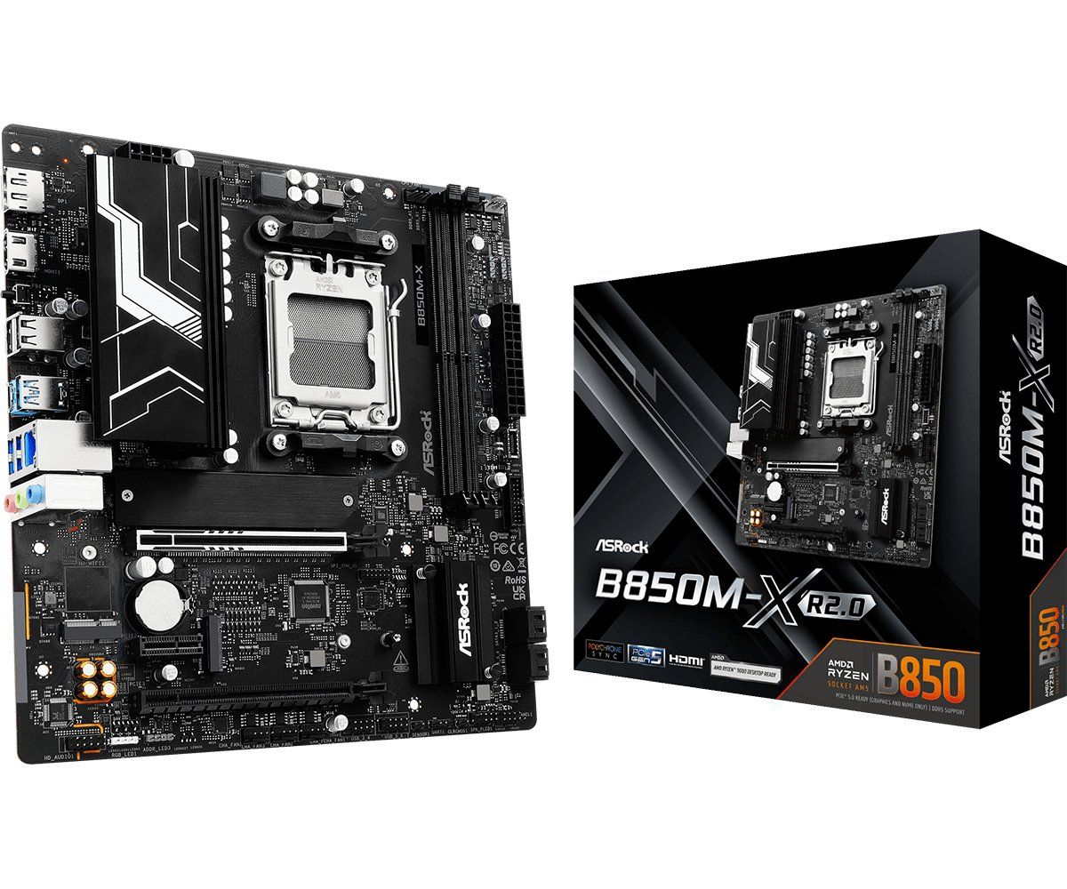 Asrock B850M-X R2.0 AMD B850 Socket AM5 micro ATX - Image 1