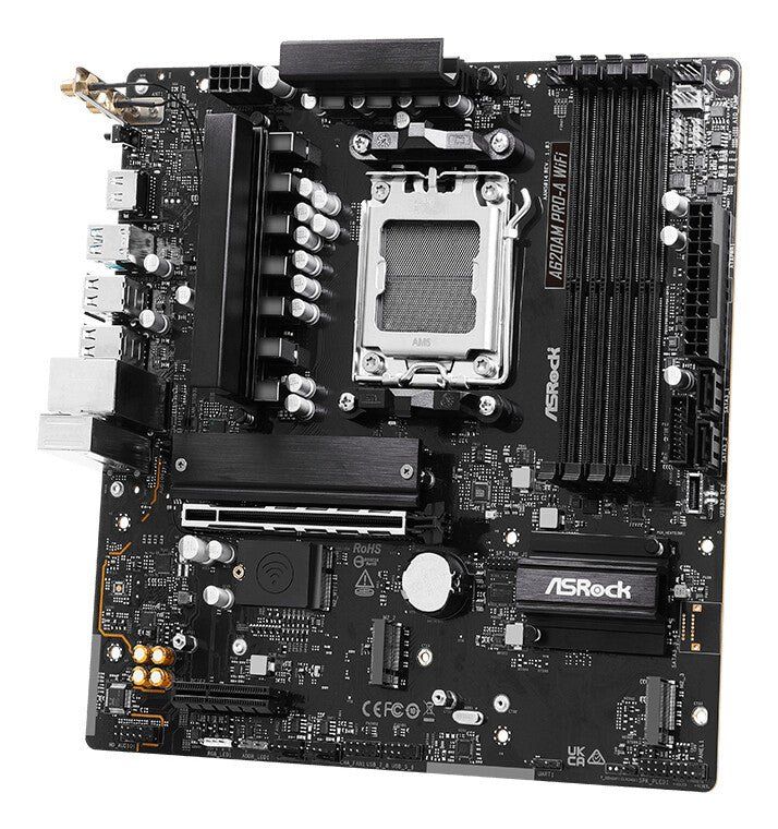Asrock A620AM PRO-A WIFI AMD A620 Socket AM5 micro ATX - Image 1