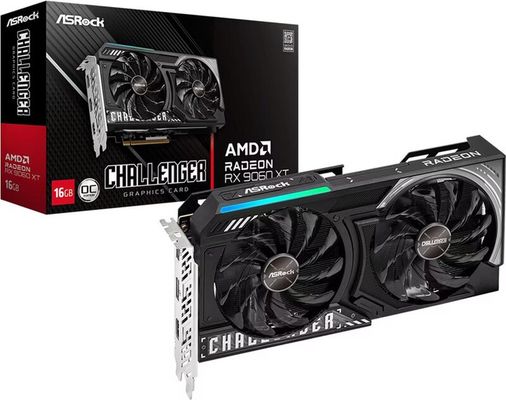 Asrock AMD Radeon RX 9060 XT Challenger 16GB OC GDDR6 - Thumbnail 2