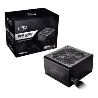 Asrock PRO-850B power supply unit 850 W 24-pin ATX ATX Black - Thumbnail 2
