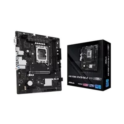 ASRock H610M-HVS/M.2 D5 GEN5 Intel 1700 Socket Motherboard Micro-ATX 2x DDR5 Slots 1x M.2 Socket GbE LAN 1x D-Sub / 1x HDMI Port