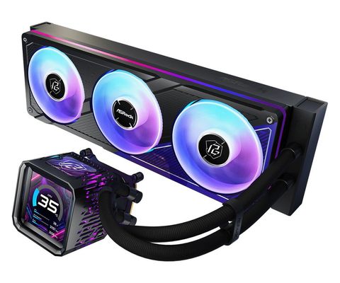 ASRock Phantom Gaming 360 LCD All-in-One CPU Liquid Cooler - Black