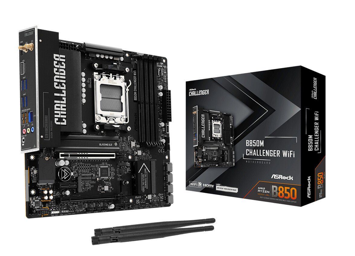 Asrock B850M Challenger WiFi AMD B850 Socket AM5 micro ATX - Image 1