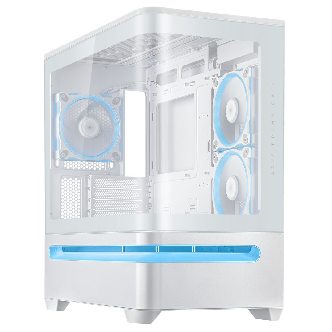 ASUS PRIME AP202 ARGB Midi Tower White - Image 1