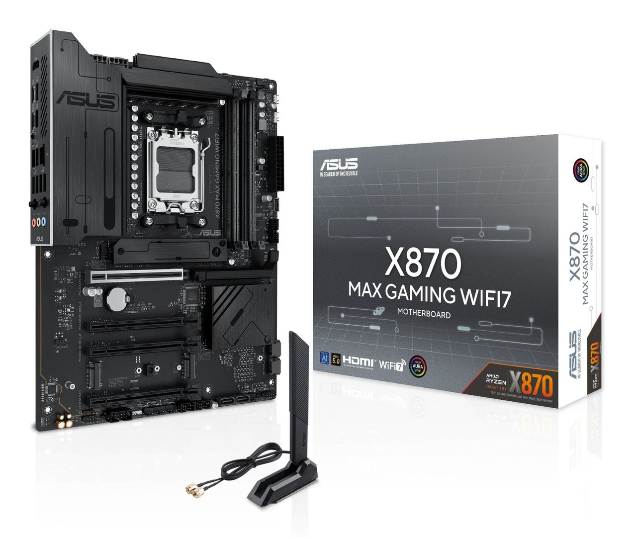 ASUS X870 MAX GAMING WIFI7 AMD X870 Socket AM5 ATX - Image 1