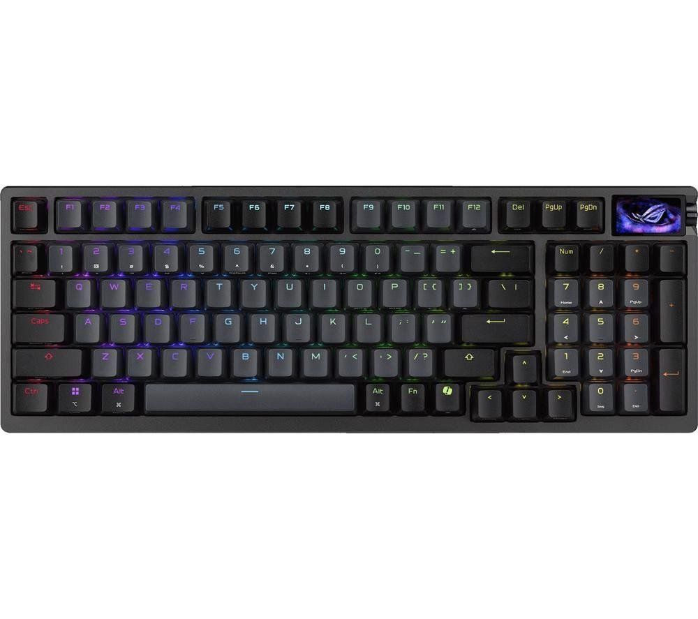Asus ROG Azoth 96 HE Wireless Gaming Keyboard - Black, Black - Image 1