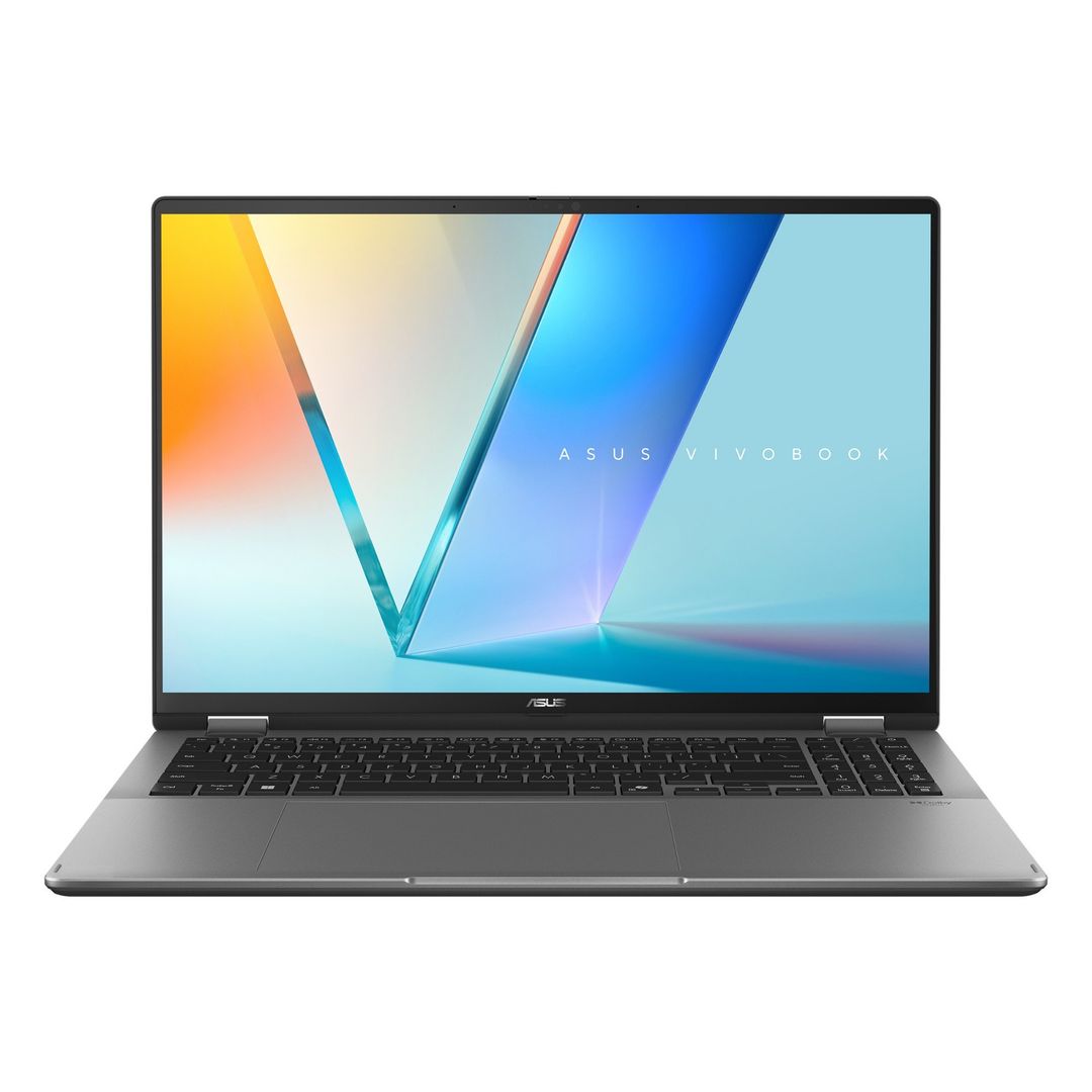 ASUS Vivobook 16 Flip TP3607SH-RJ013W Copilot+ PC Intel Core Ultra 7 258V Hybrid (2-in-1) 40.6 cm (16") Touchscreen 3K 16 GB LPDDR5x-SDRAM 512 GB SSD NVIDIA GeForce RTX 5050 Wi-Fi 7 (802.11be) Windows 11 Home Grey - Image 1