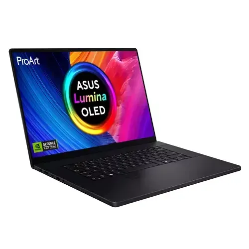 ASUS ProArt P16 H7606WI-ME045W Copilot+ PC AMD Ryzen AI 9 HX 370 Laptop 40.6 cm (16") Touchscreen 4K Ultra HD 32 GB LPDDR5x-SDRAM 2 TB SSD NVIDIA GeForce RTX 4070 Wi-Fi 7 (802.11be) Windows 11 Home Black - Image 1