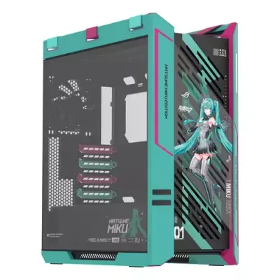 ASUS ROG Strix Helios II Hatsune Miku Edition Midi Tower Multicolour - Thumbnail 2