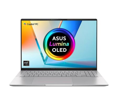 ASUS Vivobook S 16 OLED M5606WA-MX014W Copilot+ PC AMD Ryzen AI 9 HX 370 Laptop 40.6 cm (16") 3.2K 32 GB LPDDR5x-SDRAM 1 TB SSD Wi-Fi 6E (802.11ax) Windows 11 Home Silver