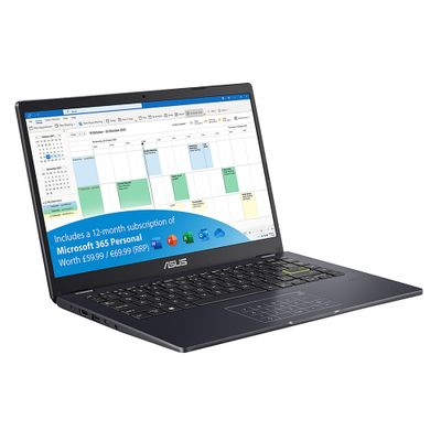 ASUS Vivobook Go 14 Intel® Celeron® N N4500 14" Full HD Laptop, 4GB RAM, 128GB Storage, Windows 11 Home - Black, Blue (E410KA-EB996WS)