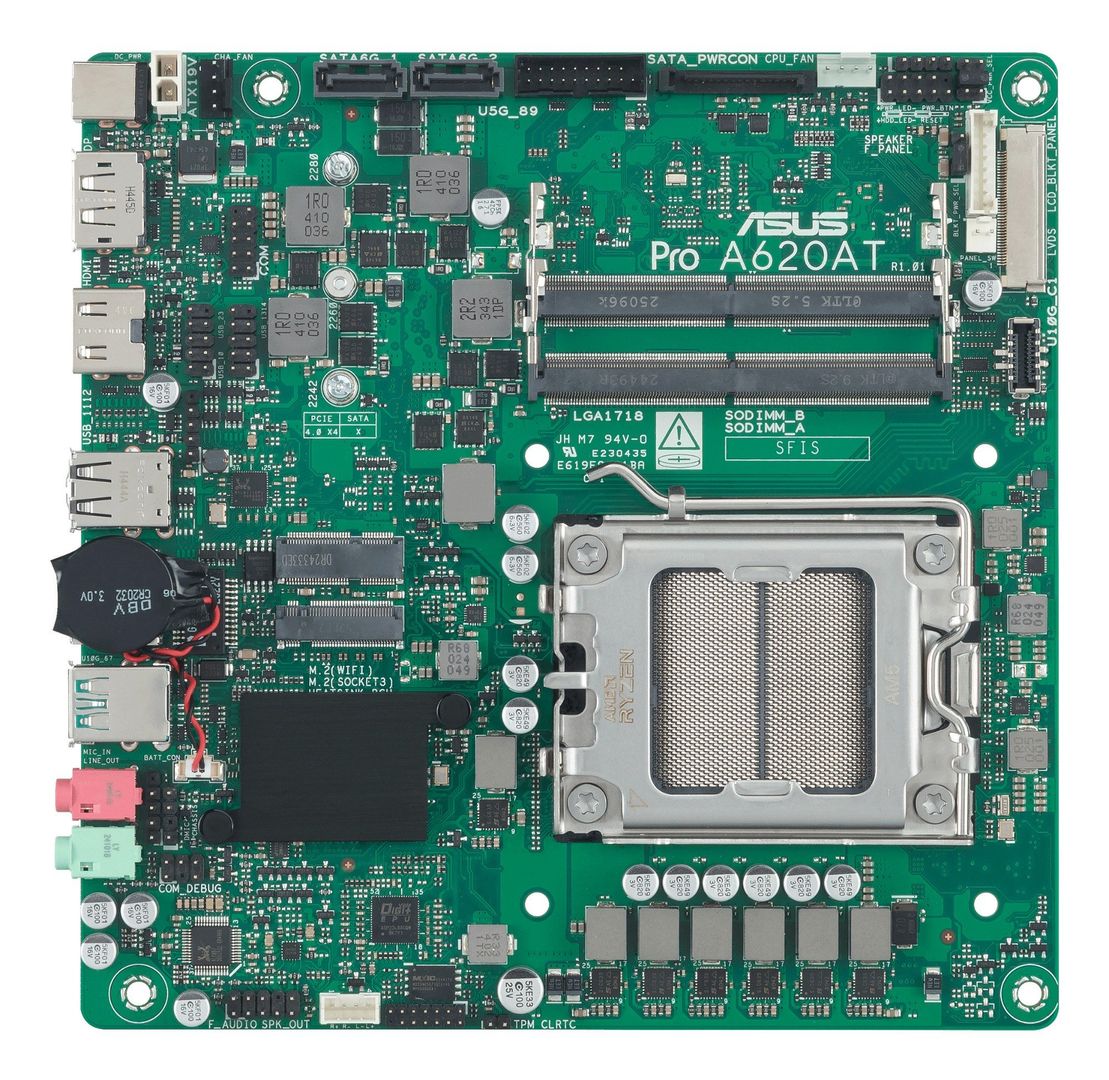 ASUS Pro A620AT-CSM AMD A620A Socket AM5 Thin Mini ITX - Image 1
