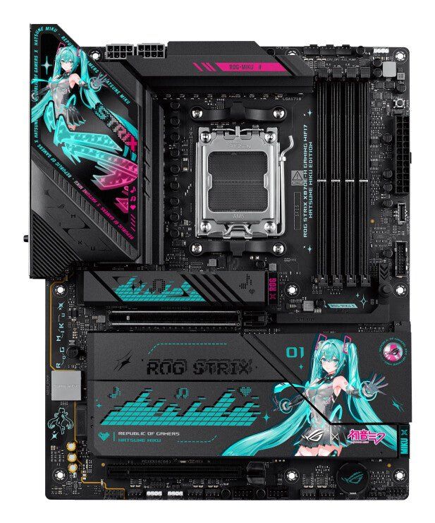 ASUS ROG STRIX X870E-H GAMING WIFI7 HATSUNE MIKU EDITION AMD X870E Socket AM5 ATX - Image 1