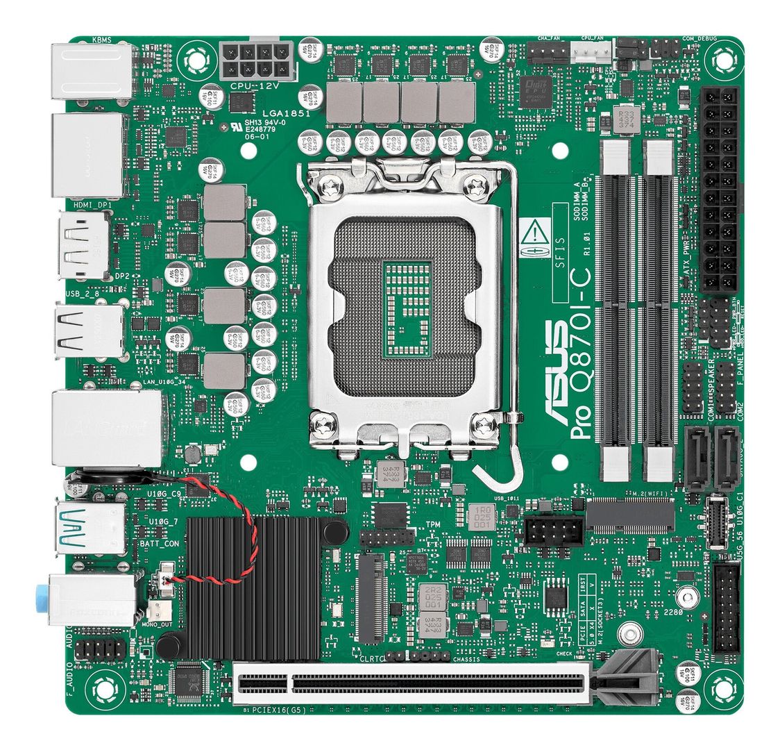 ASUS PRO Q870I-C-CSM Intel Q870 LGA 1851 (Socket V1) mini ITX - Image 1