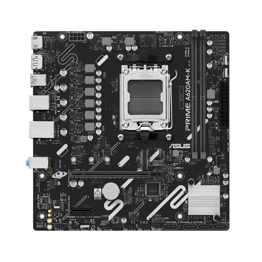 ASUS PRIME A620AM-K AMD A620A Socket AM5 micro ATX - Image 1