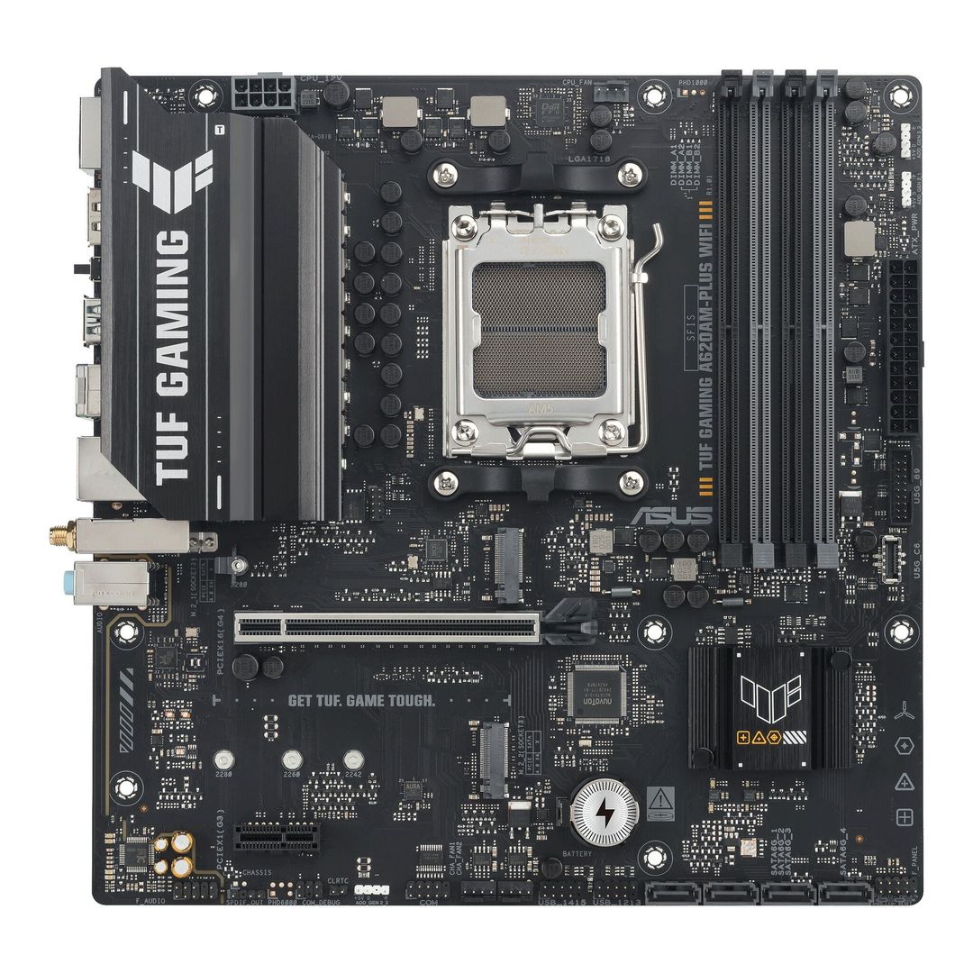 ASUS TUF GAMING A620AM-PLUS WIFI AMD A620A Socket AM5 micro ATX - Image 1