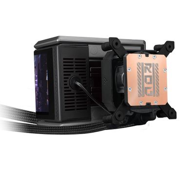 ASUS ROG RYUO IV 360 ARGB Processor All-in-one liquid cooler 12 cm Black - Thumbnail 2