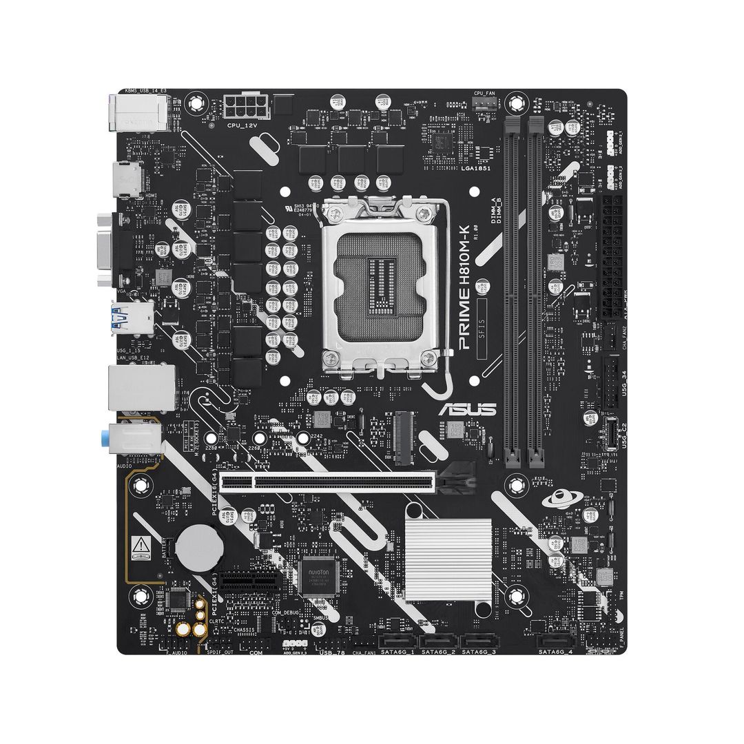 ASUS PRIME H810M-K Intel H810 LGA 1851 (Socket V1) micro ATX - Image 1