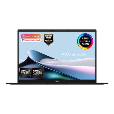 ASUS Zenbook 14 OLED UM3406GA-QD031W Copilot+ PC AMD Ryzen AI 7 445 Laptop 35.6 cm (14") WUXGA 32 GB LPDDR5x-SDRAM 1 TB SSD Wi-Fi 6E (802.11ax) Windows 11 Home Black - Thumbnail 2