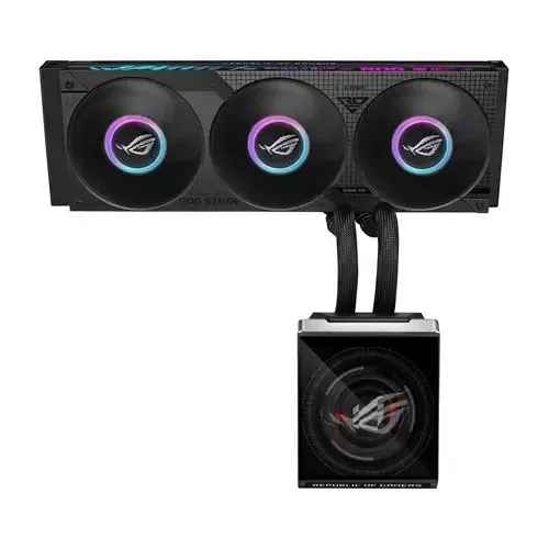 ASUS ROG Strix SLC IV 360 ARGB LCD Processor All-in-one liquid cooler 12 cm Black 1 pc(s) - Image 1