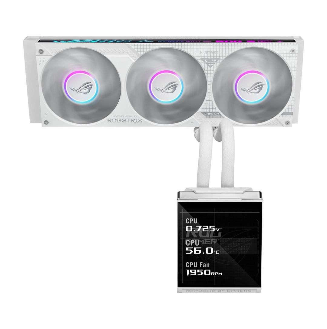 ASUS ROG STRIX SLC IV 360 ARGB LCD WHT Processor All-in-one liquid cooler 12 cm White 1 pc(s) - Image 1