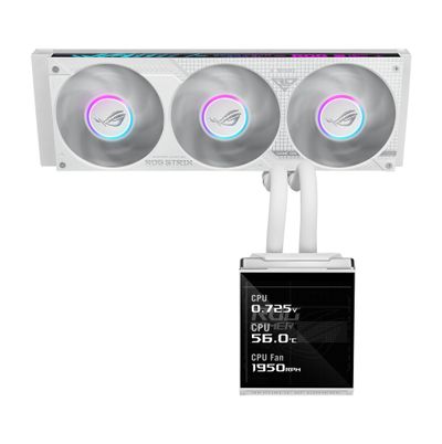 ASUS ROG STRIX SLC IV 360 ARGB LCD WHT Processor All-in-one liquid cooler 12 cm White 1 pc(s)