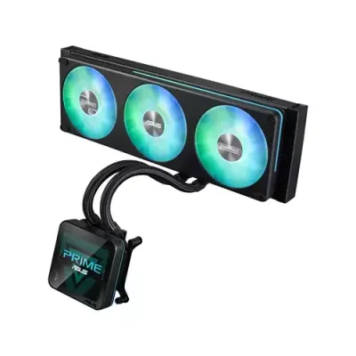 ASUS PRIME SLC II 360 ARGB LCD Processor All-in-one liquid cooler 12 cm Black 1 pc(s) - Thumbnail 2