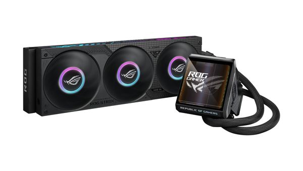 ASUS ROG Strix LC IV 360 ARGB LCD Processor All-in-one liquid cooler 12 cm Black - Thumbnail 2