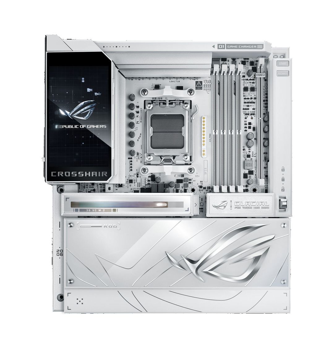 ASUS ROG CROSSHAIR X870E GLACIAL Motherboard - Image 1