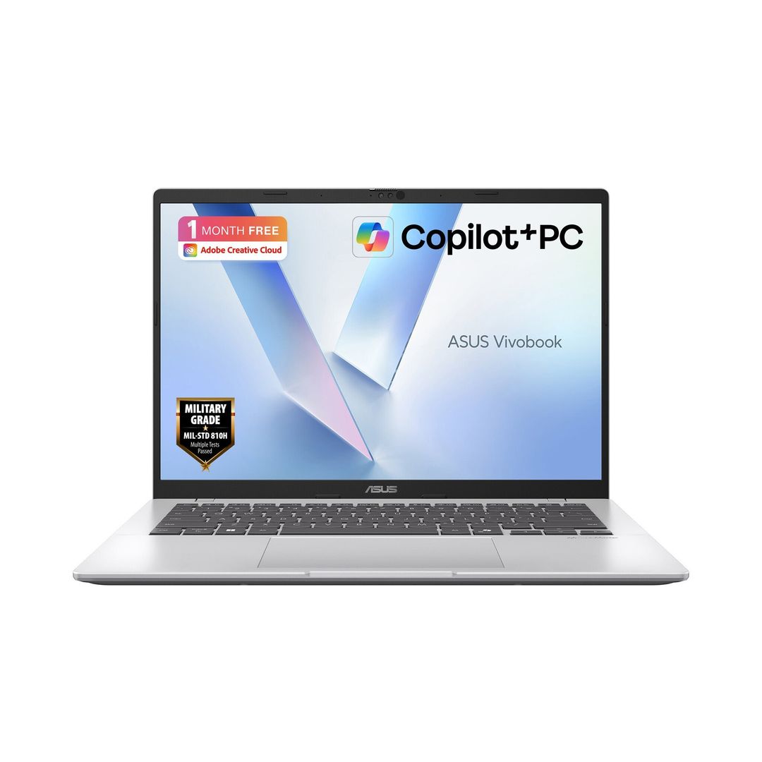 ASUS Vivobook 14 X1407AA-LY001W Copilot+ PC Intel Core Ultra 5 325 Laptop 35.6 cm (14") WUXGA 16 GB DDR5-SDRAM 512 GB SSD Wi-Fi 6 (802.11ax) Windows 11 Home Silver - Image 1