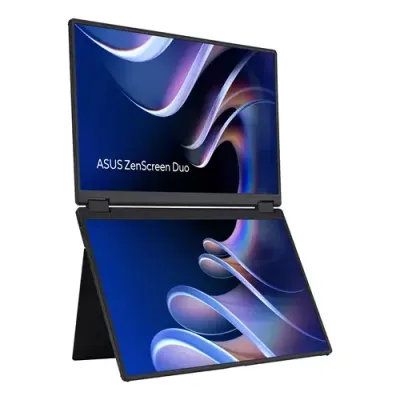 ASUS ZenScreen Duo MB14FCD Portable monitor Black 35.6 cm (14") LCD 1920 x 1200 pixels