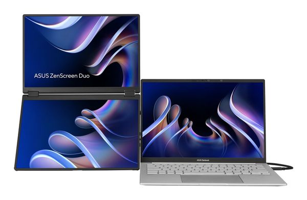 ASUS ZenScreen Duo MB14FCD Portable monitor Black 35.6 cm (14") LCD 1920 x 1200 pixels - Thumbnail 2