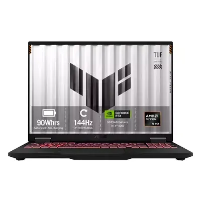 ASUS TUF Gaming A16 FA608PM-TU091W AMD Ryzen 9 8940HX Laptop 40.6 cm (16") WUXGA 16 GB DDR5-SDRAM 1 TB SSD NVIDIA GeForce RTX 5060 Laptop GPU Wi-Fi 6E (802.11ax) Windows 11 Home Grey