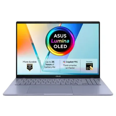 ASUS Vivobook S16 S3607NA-SH002W Snapdragon X2E-88-100 Laptop 40.6 cm (16") WUXGA 16 GB LPDDR5x-SDRAM 1 TB SSD Wi-Fi 7 (802.11be) Windows 11 Home Blue