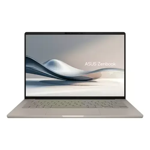 ASUS Zenbook A14 UX3407QA-QD219W Copilot+ PC Snapdragon X1-26-100 Laptop 35.6 cm (14") WUXGA 16 GB LPDDR5x-SDRAM 512 GB SSD Wi-Fi 6E (802.11ax) Windows 11 Home Beige - Image 1