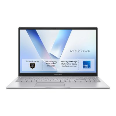 ASUS Vivobook 15 X1504MA-BQ518W Intel Core 5 320 Laptop 39.6 cm (15.6") Full HD 8 GB DDR5-SDRAM 256 GB SSD Wi-Fi 6 (802.11ax) Windows 11 Home Silver